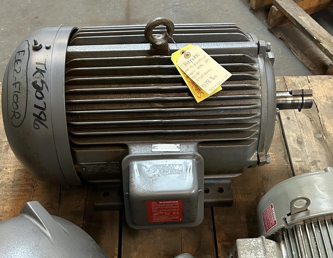 Used MAGNETEK,9-391129-61,MOTOR 50HP 230/460V 3550RPM 3PH 326TS FRAME