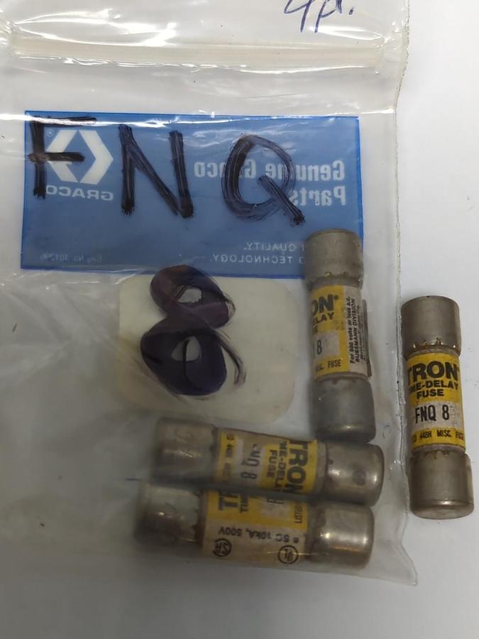 COOPER BUSSMANN,FNQ-8,TRON FUSES 8 AMP LOT OF 4 NOS