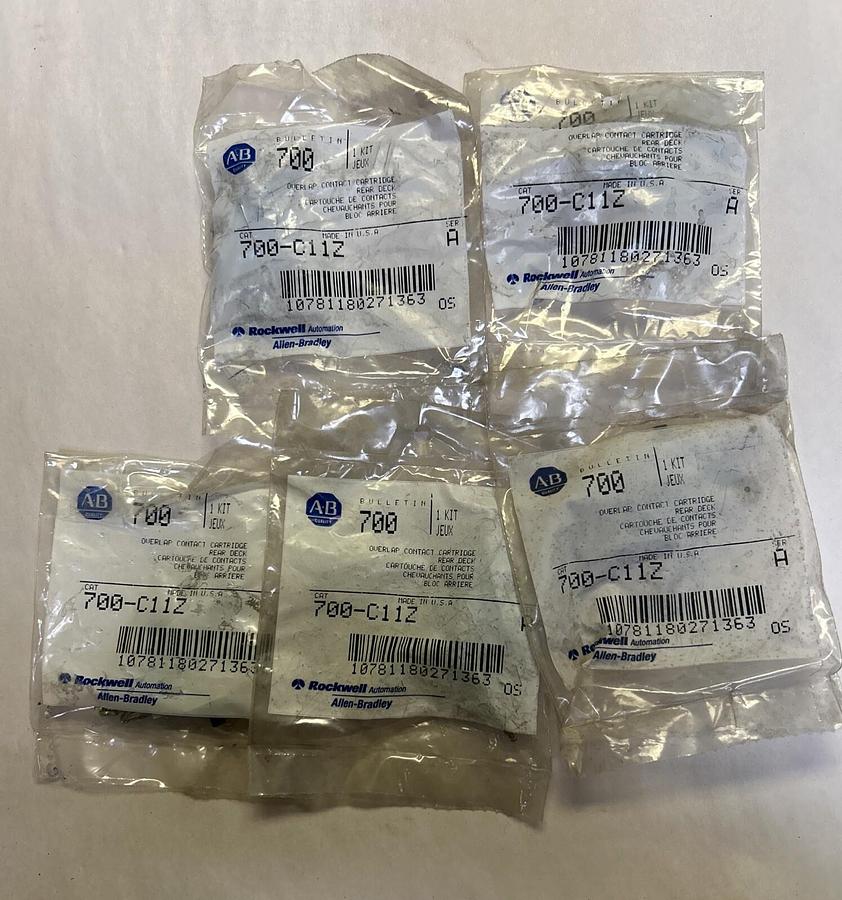 ALLEN BRADLEY,700-C11Z,CONTACT CARTRIDGE REAR DECK LOT OF 5 NEW