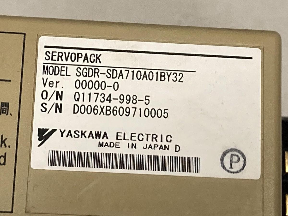 Used Yaskawa,SGDR-SDA710A01BY32,Servopack