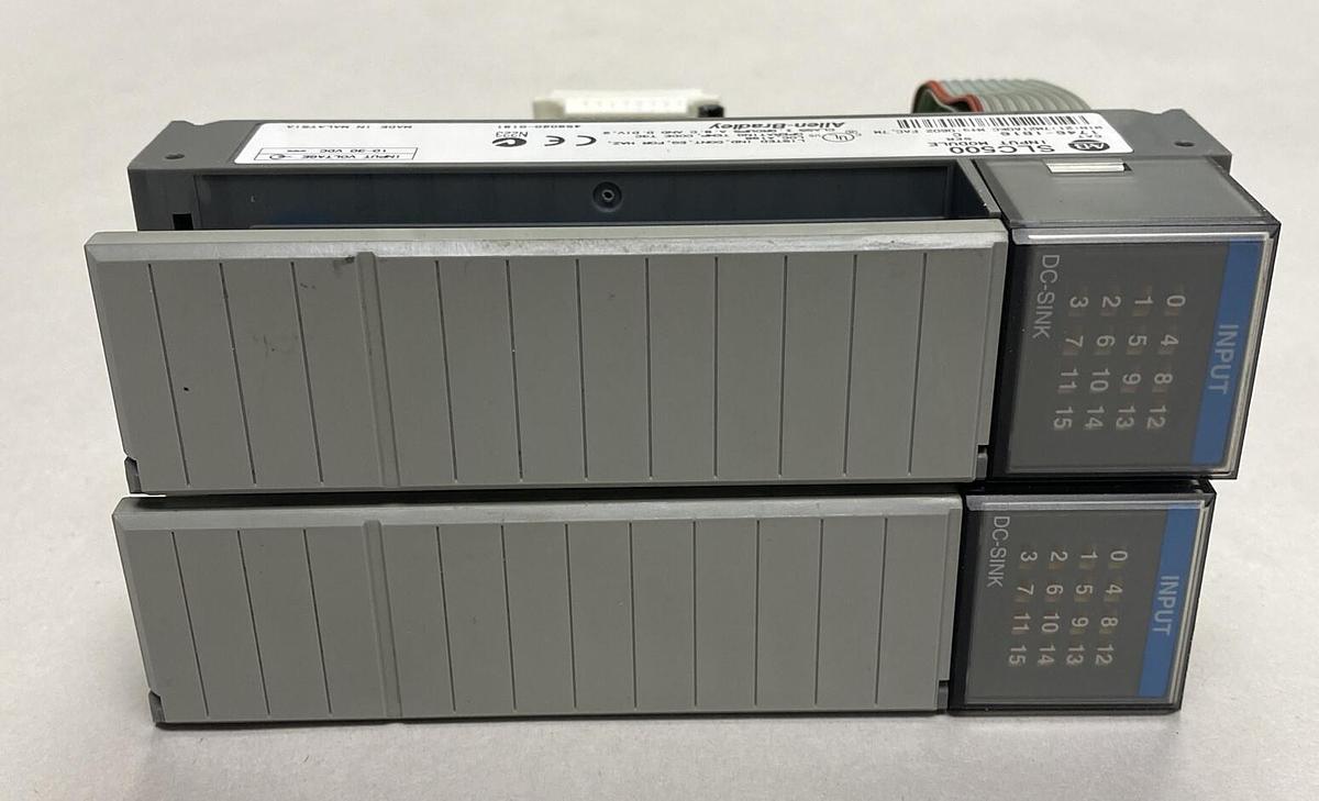 Used ALLEN BRADLEY,1746-IB16,SER C INPUT MODULE LOT OF 2