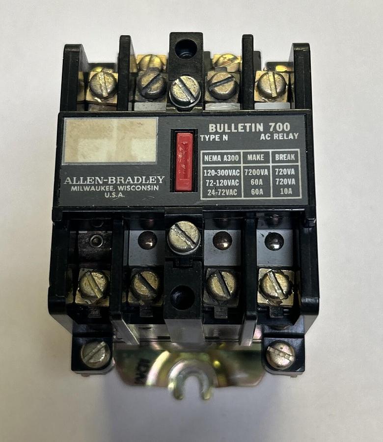 Used ALLEN BRADLEY,700-N200A1,AC RELAY
