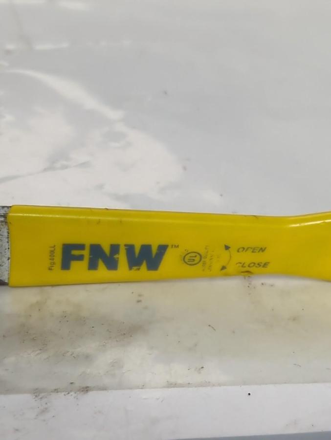 Used FNW,DN20,BALL VALVE 3/4 INCH PRE-OWNED