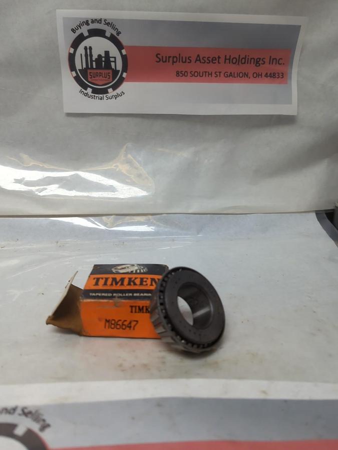 TIMKEN,M86647,ROLLER BEARING CONE NOS