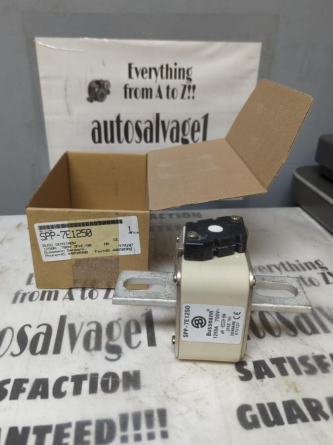 BUSS SEMITRON,SPP-7E1250,SEMI-CONDUCTOR FUSE 1250 AMPS  700 VOLTS NEW