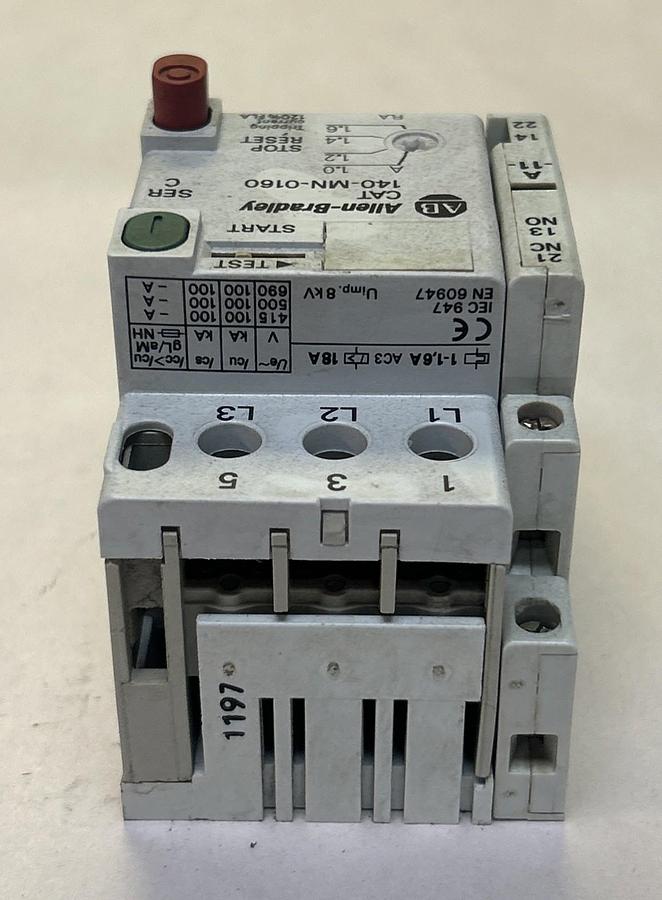 Used ALLEN BRADLEY,140-MN-0160,MOTOR STARTER