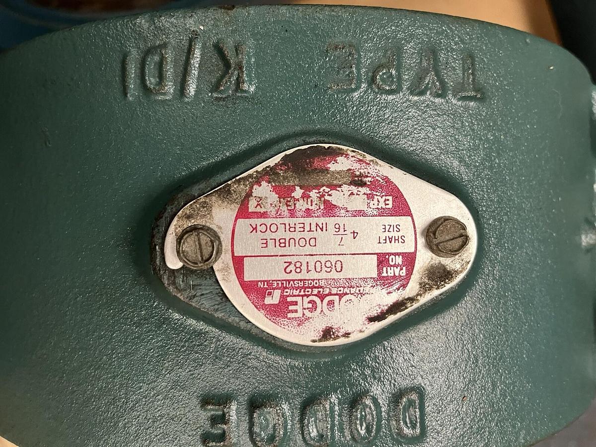 Used DODGE,060182,TYPE K/DI NON EXPANSION PILLOW BLOCK BEARING 4-7/16" BORE