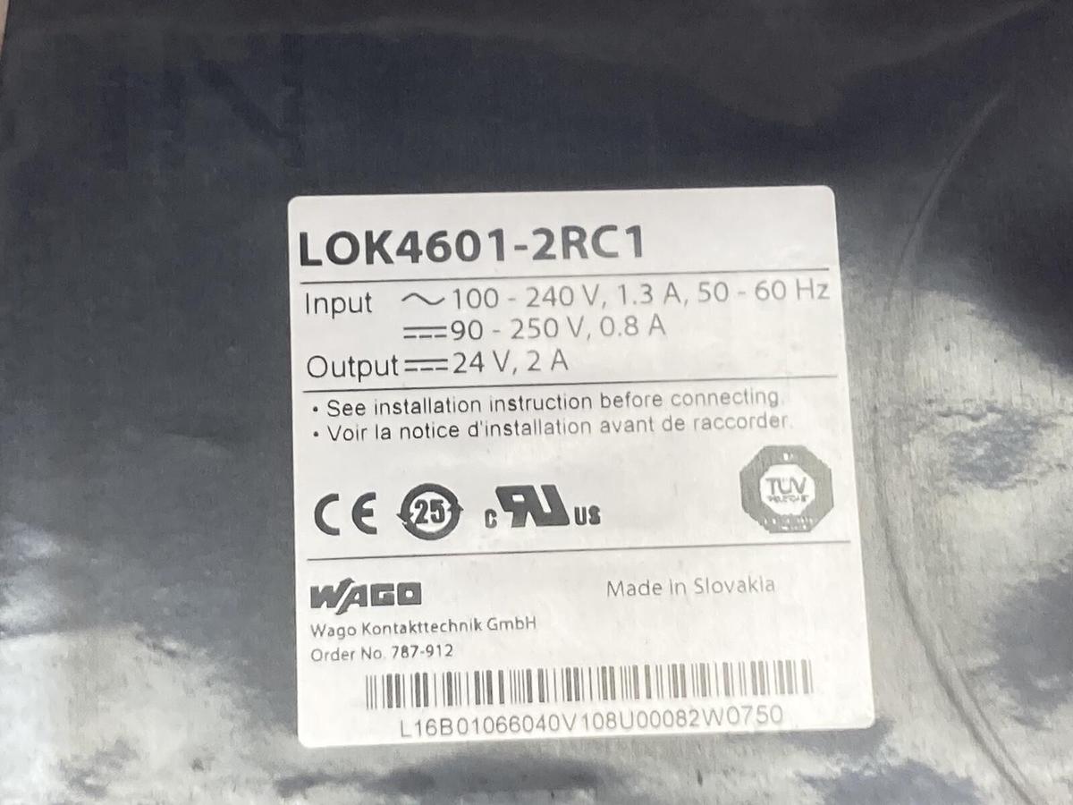 Wago,LOK4601-2RC1,Power Supply Module