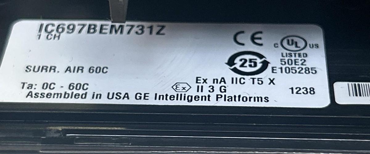 Used GE FANUC,IC697BEM731Z,GENIUS BUS CONTROLLER