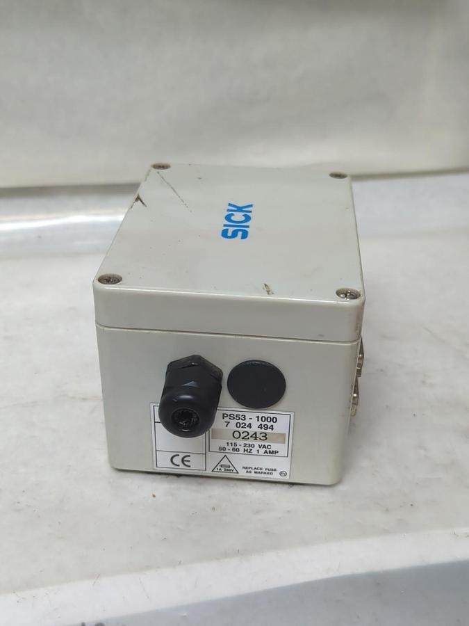 Used SICK,PS53-1000,POWER SUPPLY 115-230VAC 50-60HZ 1 AMP PRE-OWNED