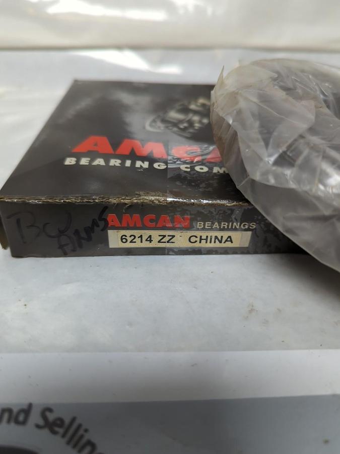 AMERICAN BEARING,6214ZZ,METAL SEALED DEEP GROOVE BALL BEARING NOS
