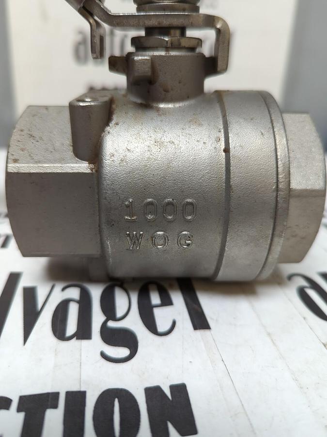 MERIT,V210FP-24,STAINLESS BALL VALVE 1000WOG 1-1/2 INCH NPT NOS