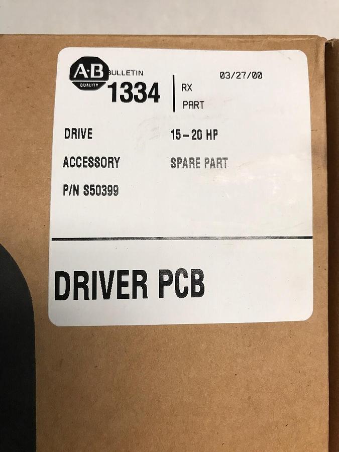 Used Allen Bradley,S50399,Driver Board Factory Sealed Box 15-20HP