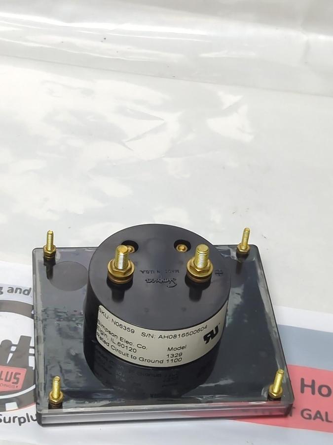 Used SIMPSON,1329,PANEL METER -4-0-+4 PRE-OWNED