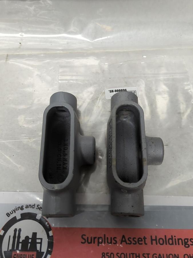 APPLETON,T27,FM7 CONDUIT BODY 3/4 INCH LOT OF 2 NOS