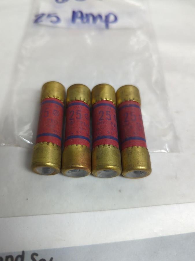 Used EAGLE,655,25 AMP FUSE LOT OF 4 PRE-OWNED