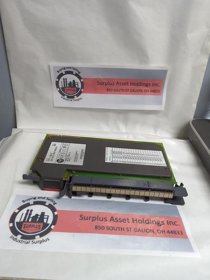 Used ALLEN BRADLEY,1771-IAD D,INPUT MODULE 120V AC/DC PRE-OWNED