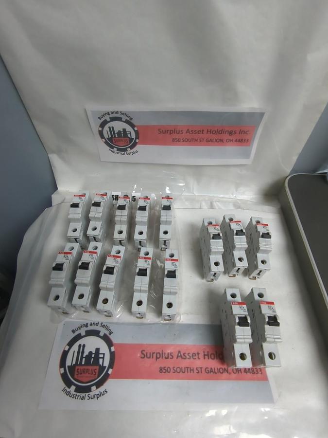 Used ABB,S271 K4A,CIRCUIT BREAKER LOT OF 15 PRE-OWNED
