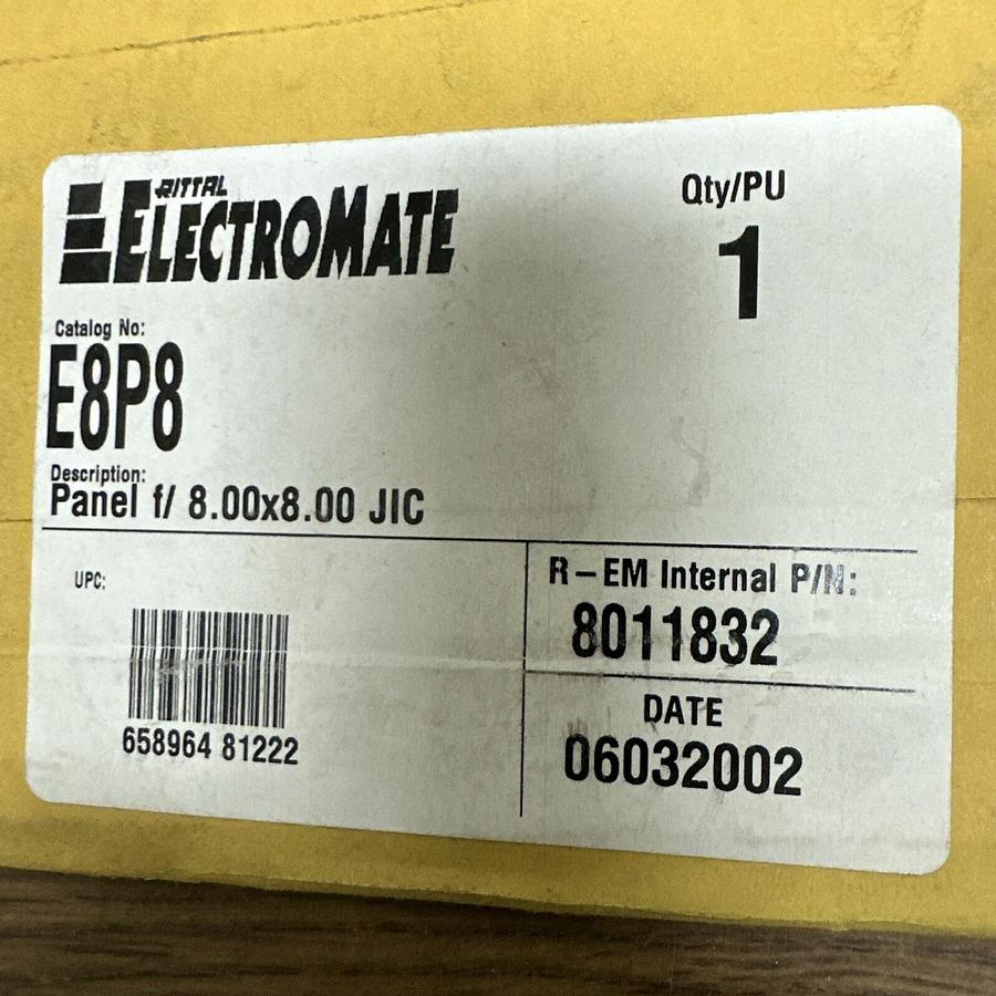 Used Electromate,E8P8,Panel cover 8x8 JIC