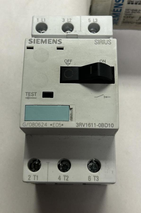 SIEMENS,3RV1611-0BD10,CIRCUIT BREAKER NOS