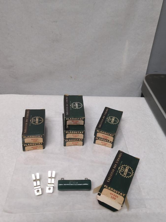CLAROSTAT,YP25K,RESISTOR 100 LOT OF 8 NOS