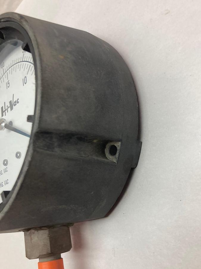 Used Hi-Vac,0-76cm 0-30in,Pressure Gauge