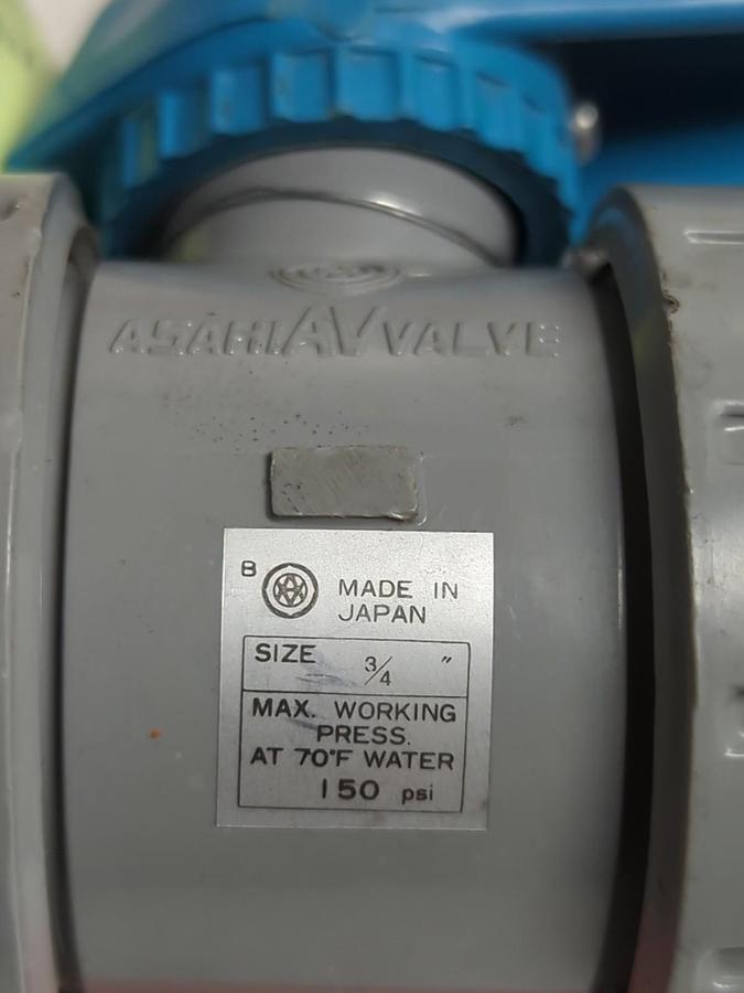 ASAHIA VALVES,2045217,DUO-BLOC TU BV BALL VALVE 3/4 INCH NOS
