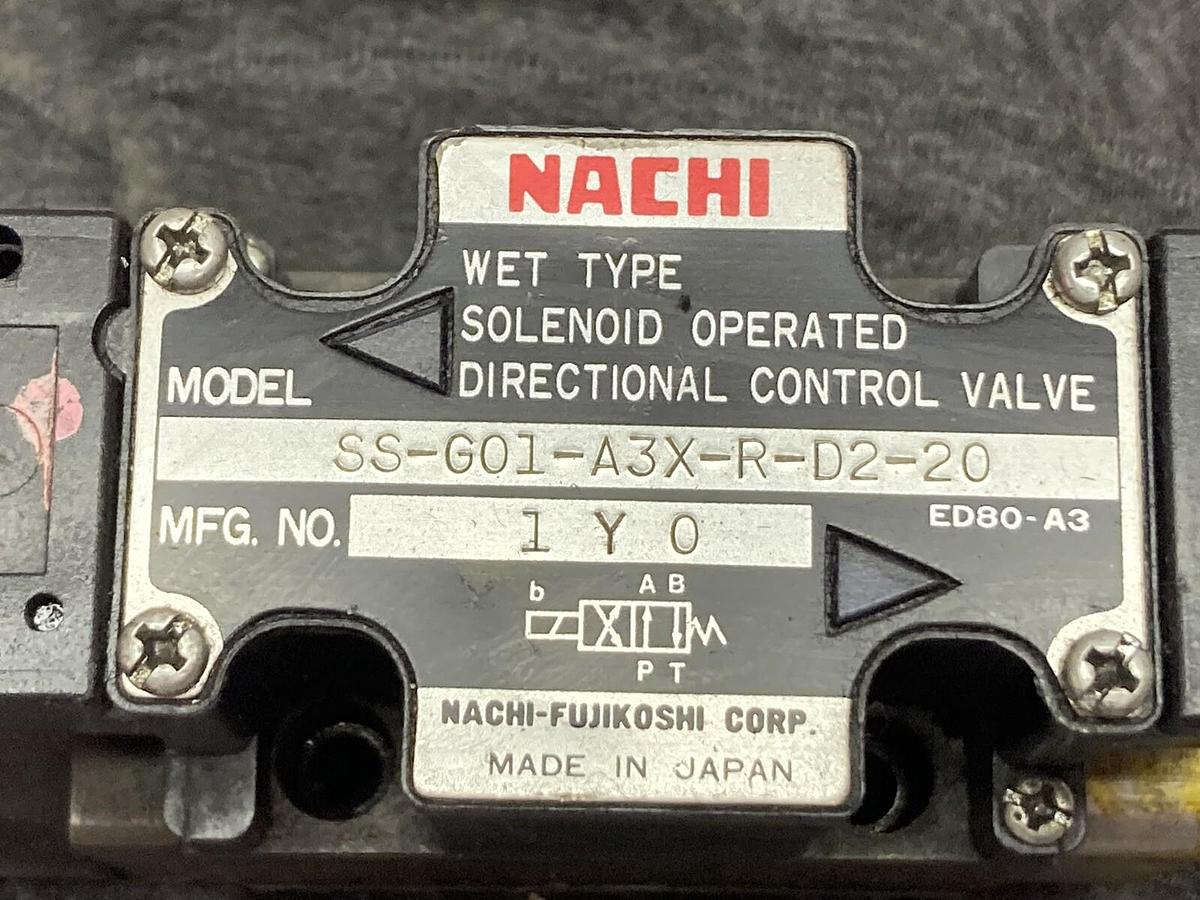 Used Nachi,SS-G01-A3X-R-D2-20,Solenoid Directional Control Valve