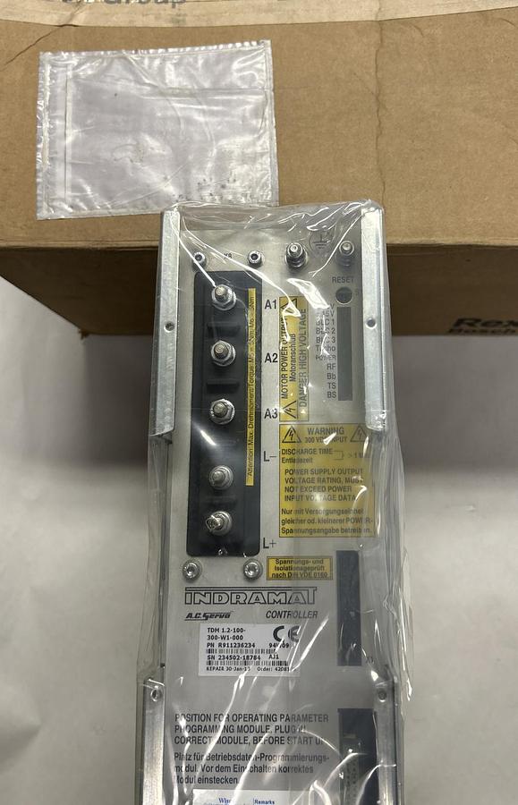 Used INDRAMAT,TDM1.2-100-300-W1-000,AC SERVO CONTROLLER REFURBISHED