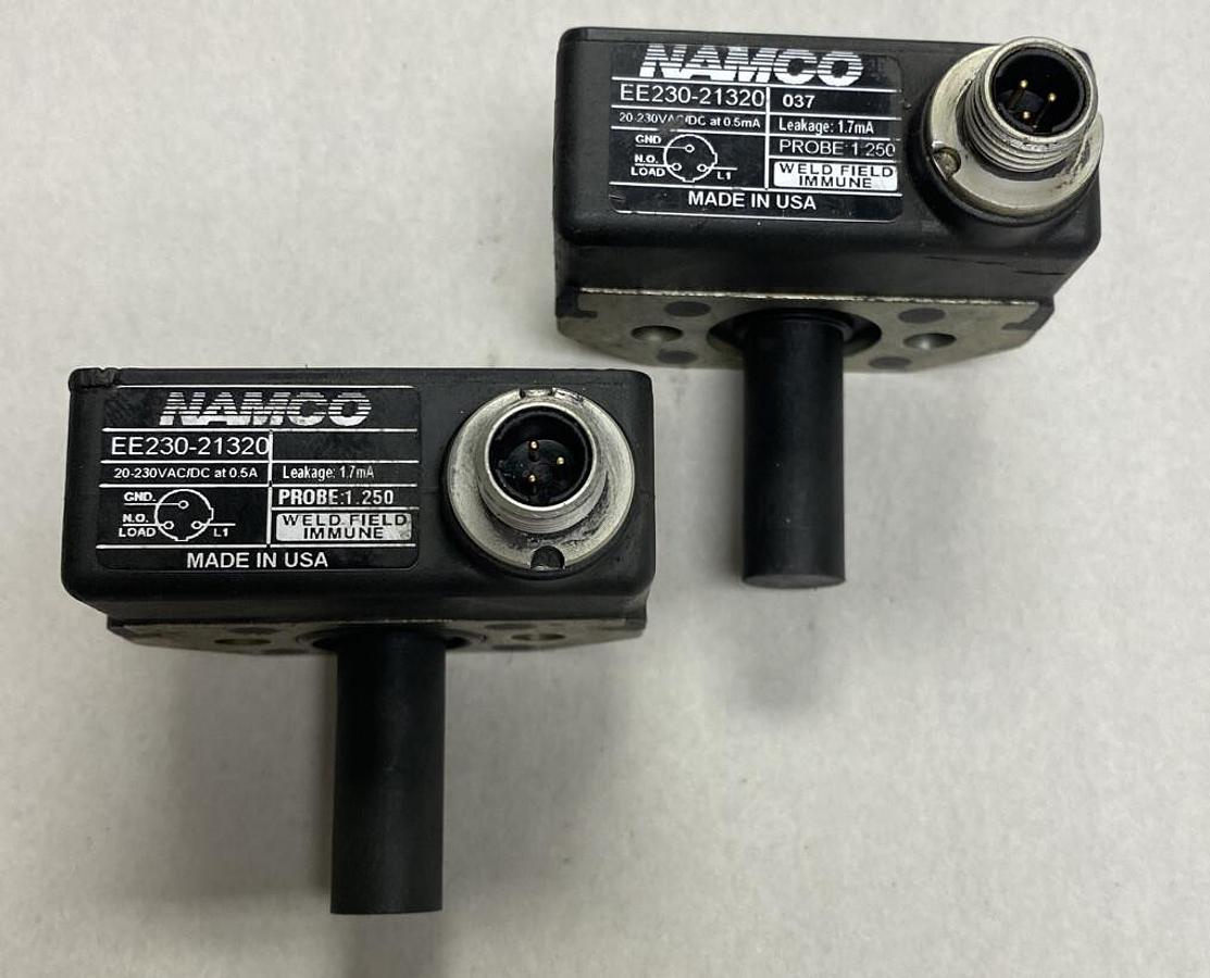Used Namco,EE230-21320,Cylindicator Proximity Switch LOT OF 2