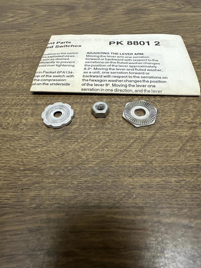 Honeywell,19PA4-EX,Micro Switch Replacement Washer Kit LOT of 2