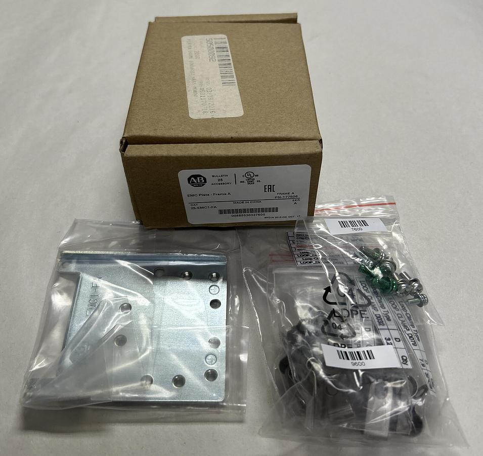 Used ALLEN BRADLEY,25-EMC1-FA,SER A EMC GROUNDING PLATE NEW