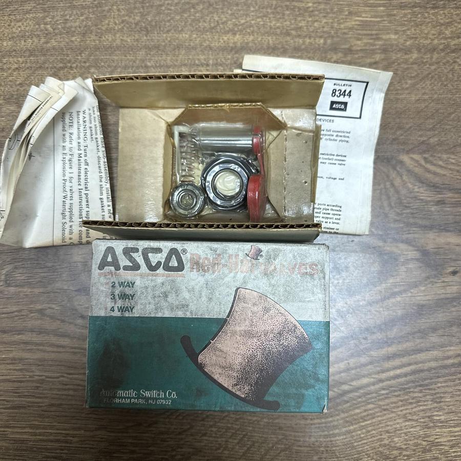 Asco Red Hat Solenoid Valve,102839,Rebuild Kit 8344 Bulletin
