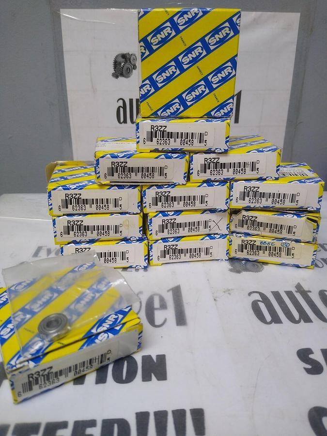 SNR,R3ZZ,DEEP GROOVE BALL BEARING 0.1875 IN ID 1/2 IN OD.0.1960 W DOUBLE SEAL