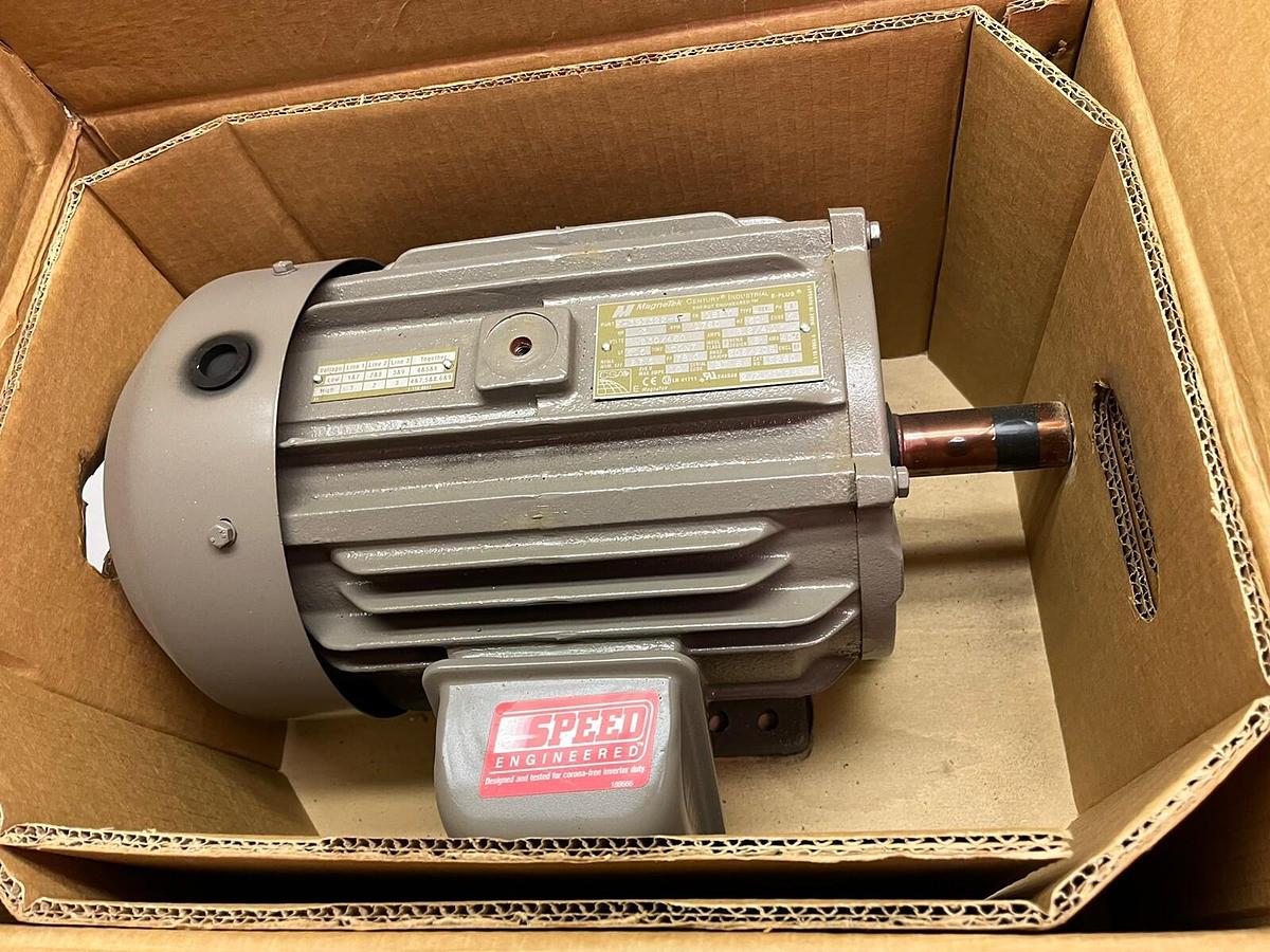 Used MAGNETEK,E260,E PLUS MOTOR 3HP 1760RPM 3PH 184T F-391322-65