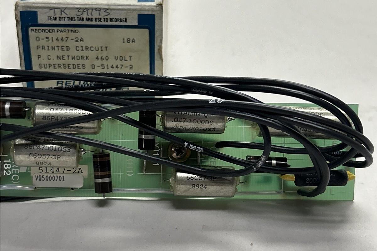 Used RELIANCE,0-51447-2A,PRINTED CIRCUIT NETWORK BOARD NEW