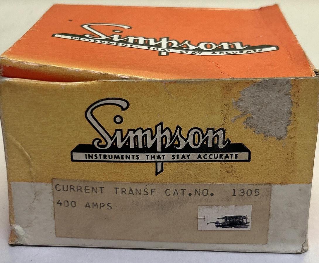 Used SIMPSON,1305,CURRENT REANSFORMER 400A NEW