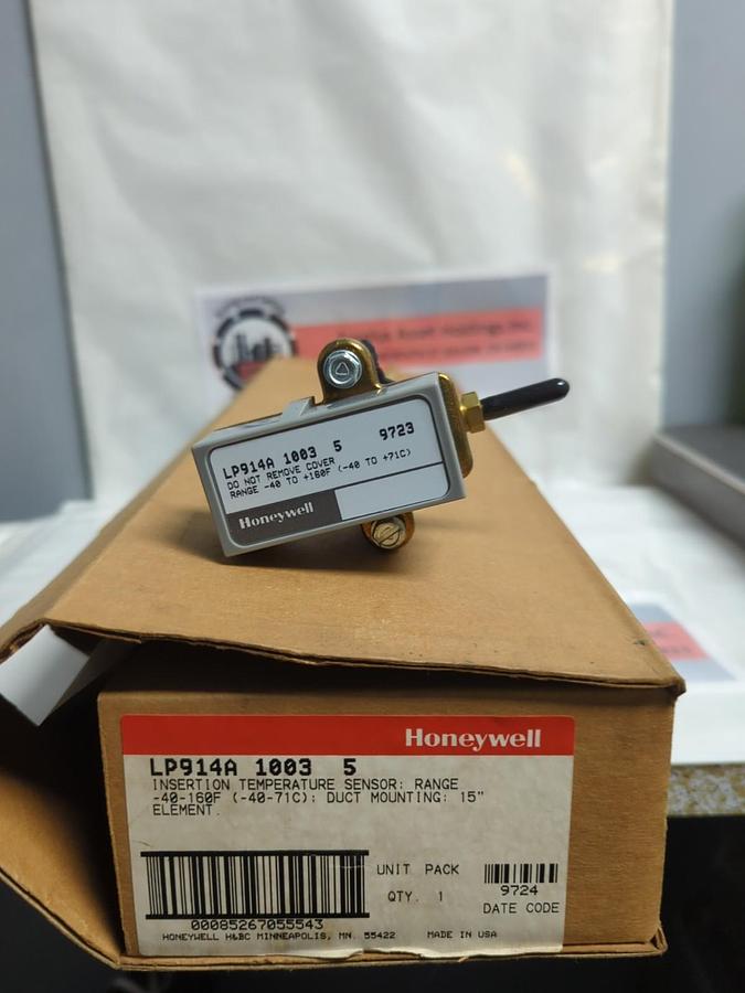 HONEYWELL,LP914A 1003 5,INSERTION TEMPERATURE SENSOR 15 INCH -40/160+ NOS