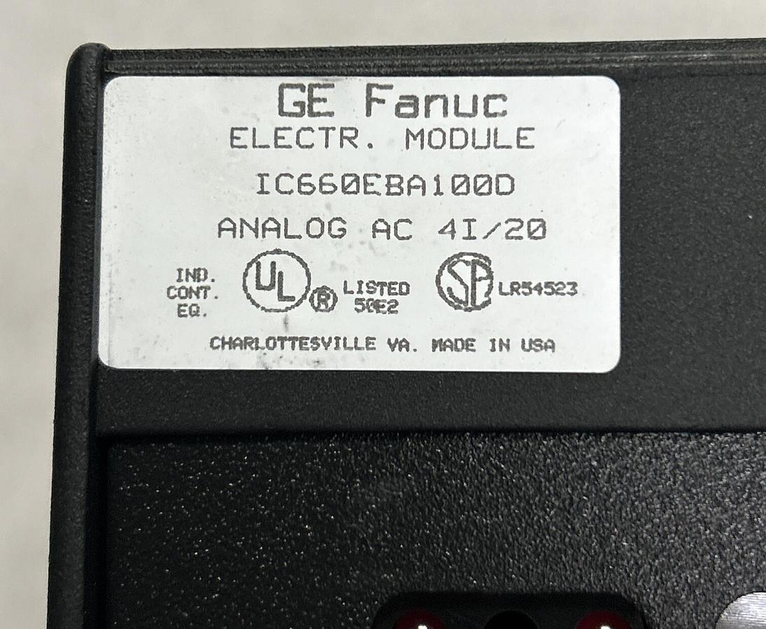 Used GE FANUC,IC660EBA100/IC660EBA100D,GENIUS BLOCK I/O MODULE