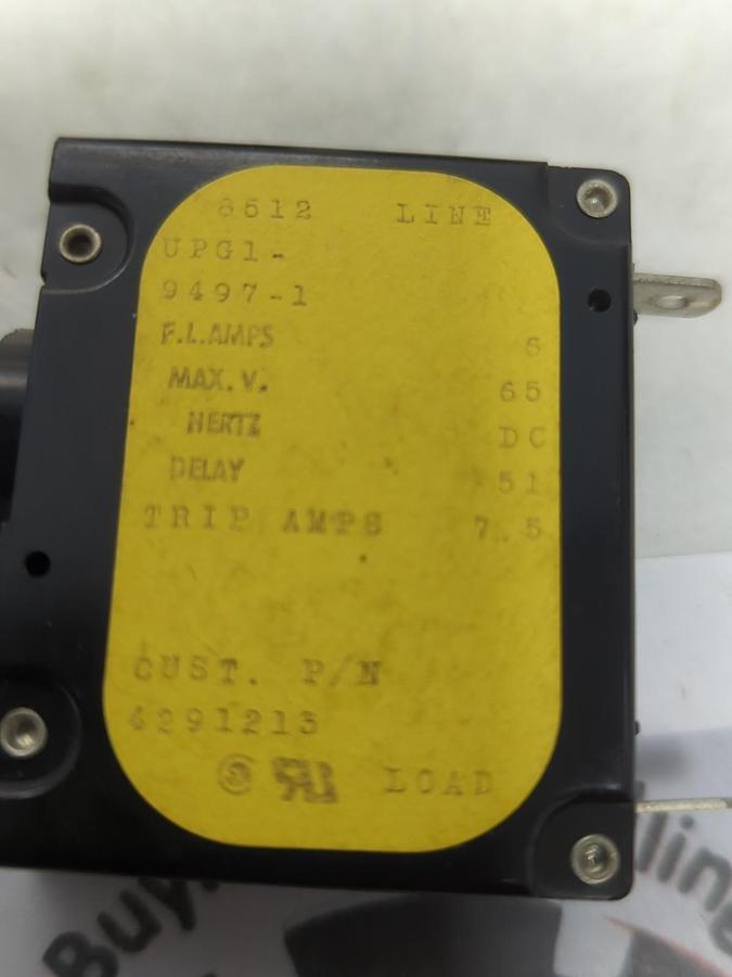 Used AIRPAX,UPG1-9497-1,CIRCUIT BREAKER LOT OF 3 PRE-OWNED