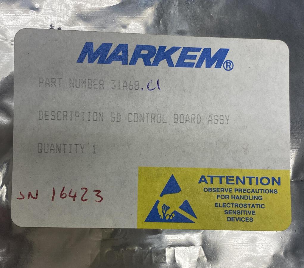 Used MARKEM,31A68.C1,SMARTDATE CONTROL BOARD