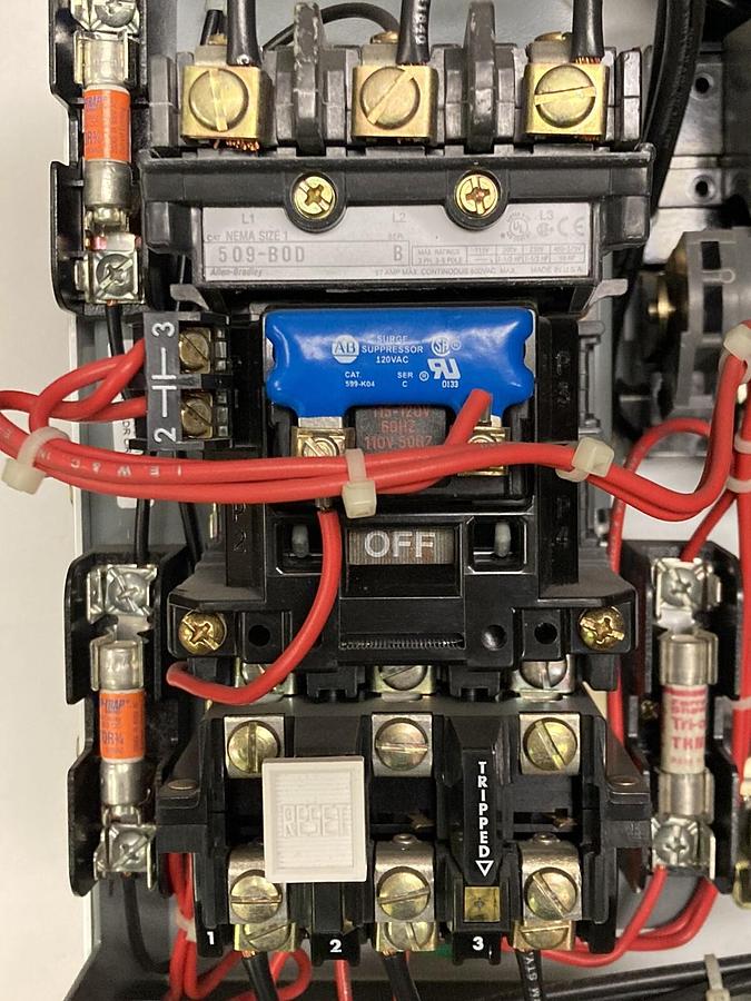 Used Allen-Bradley,2100 2112B,Size 1 Fused MCC 12 INCH Starter Feeder Bucket