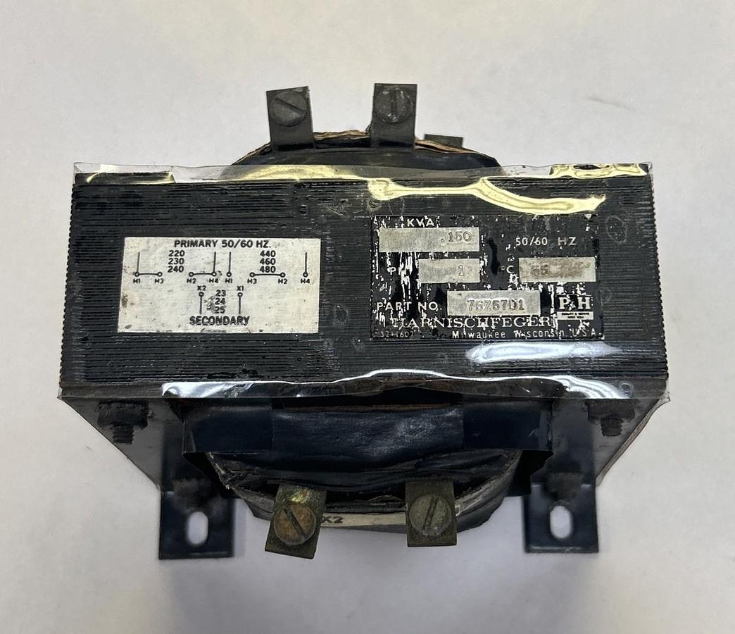 Used P&H,75Z57D1,TRANSFORMER .150KVA 50/60HZ