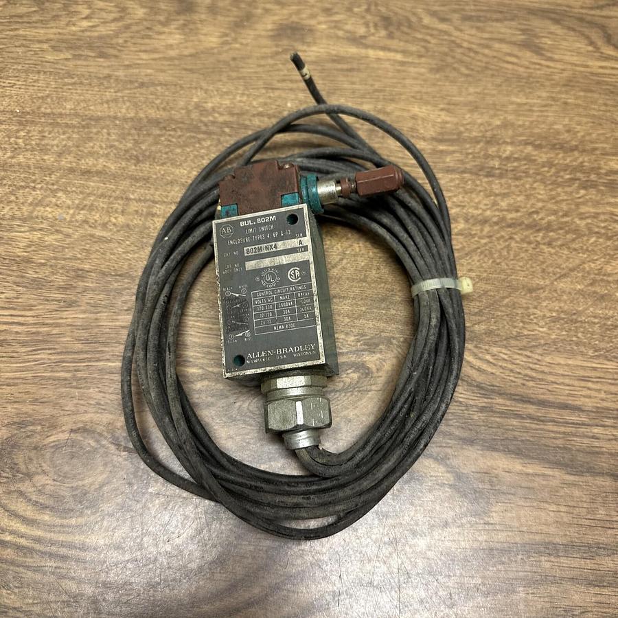 Used Allen Bradley,802M-NX4,Limit Switch with Cable