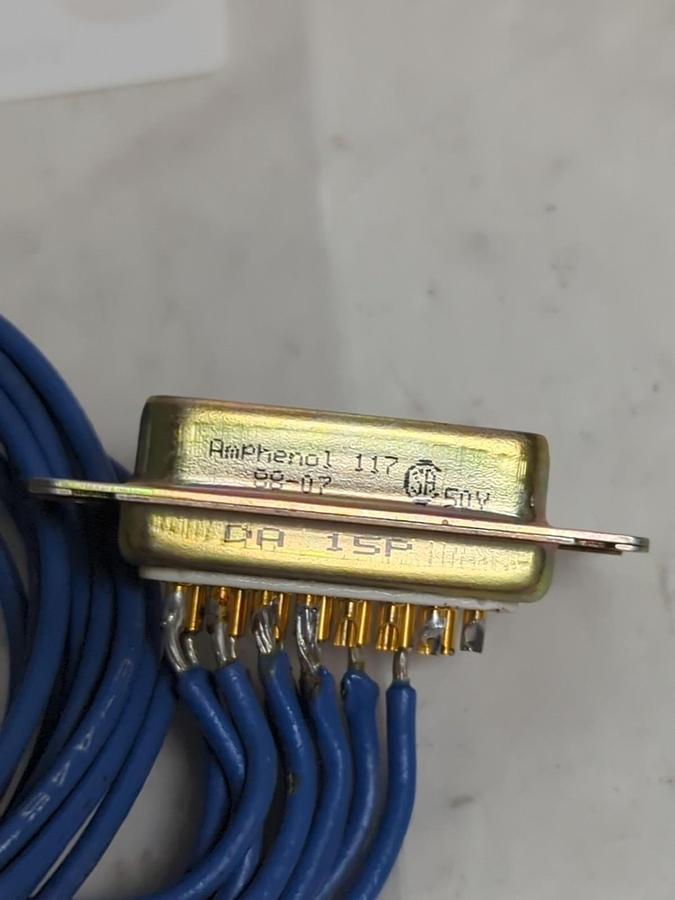 Used AMPHENOL,117,CONNECTOR 15 PIN WITH 10 WIRES PRE-OWNED