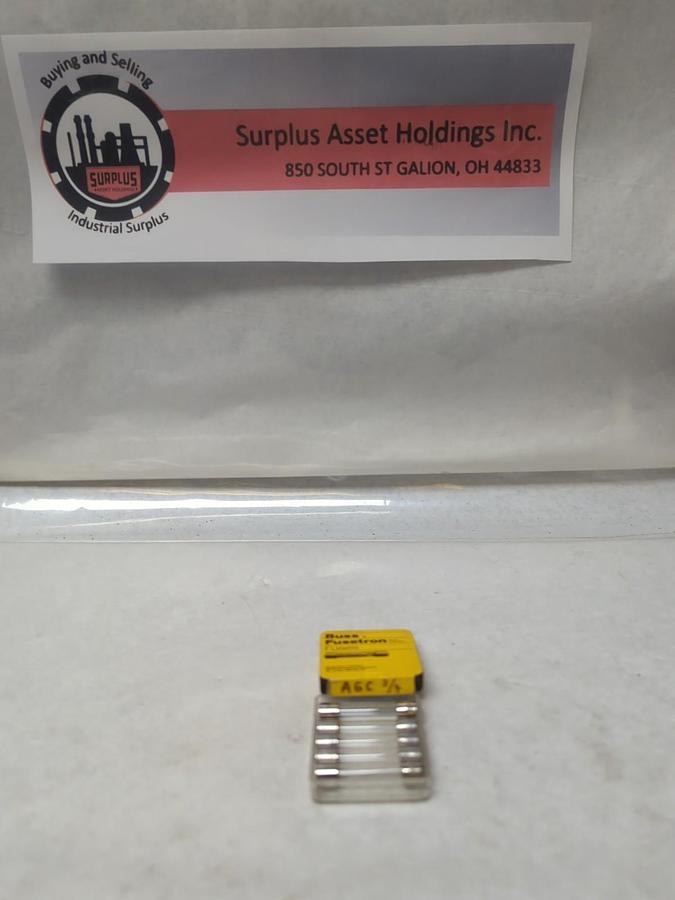 COOPER BUSSMANN,AGC-3/4A,DUAL ELEMENT 3/4 AMP PACK OF 5 NOS