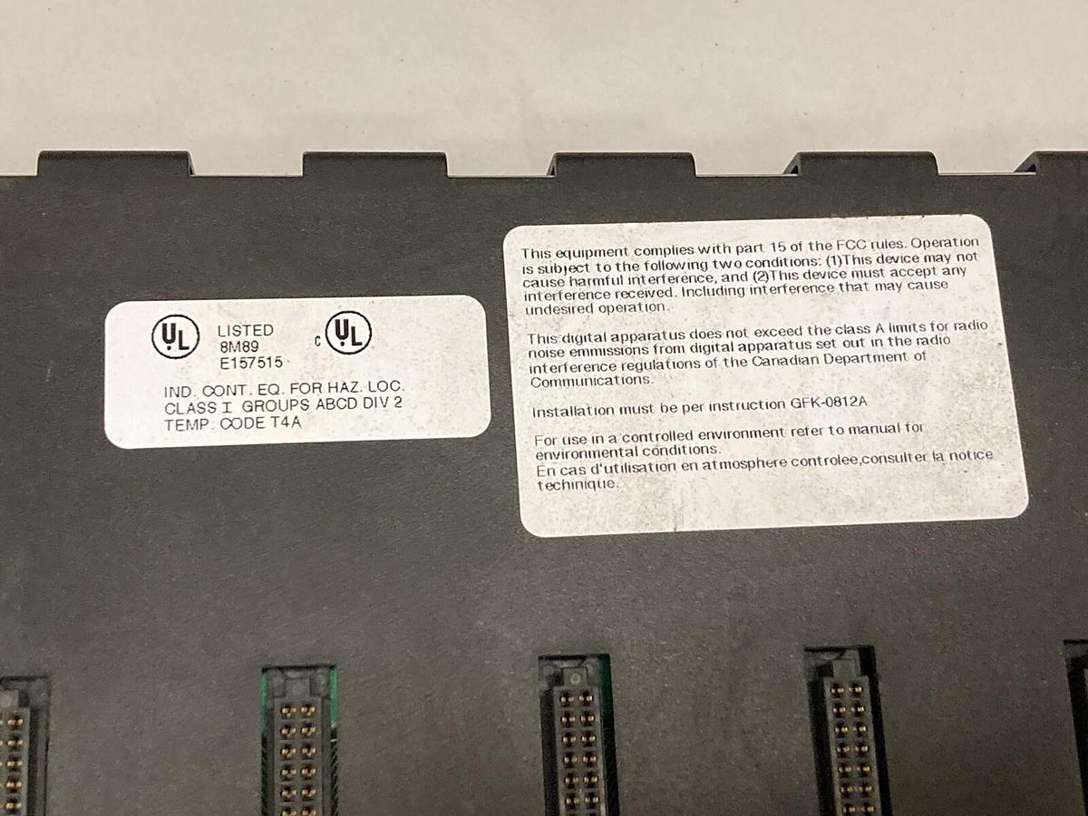 Used GE Fanuc,1C693CHS391E,10-Slot Programmable Controller Base