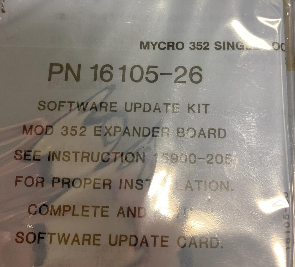 Used MOORE,16105-26,SOFTWARE UPDATE KIT MOD-352 New