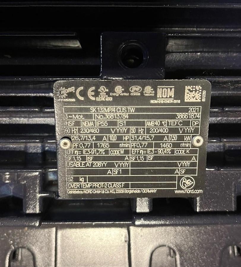 SEEPEX,BN 26-12,PROGRESSIVE CAVITY PUMP 10HP 1765RPM 3PH