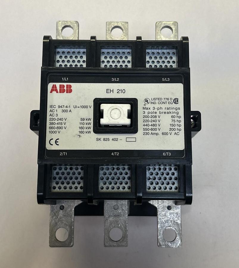 Used ABB,SK825402-AF,CONTACTOR 230A 600V